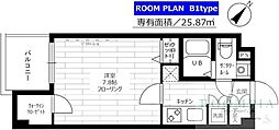 ステージファースト田園調布アジールコート 1Kの間取図画像
