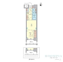 RJRプレシア千鳥 1LDKの間取図画像