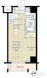 松葉 1LDKの間取図画像