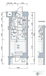 PREMIUMCUBE大井町#mo ワンルームの間取図画像