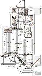 ガリシア代々木 1Kの間取図画像
