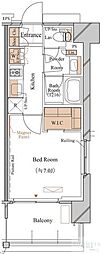 ブランシエスタ久が原 1Kの間取図画像