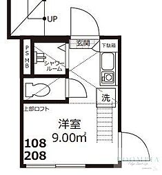 CasaMG ワンルームの間取図画像