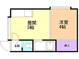 クリーンスターマンション 1DKの間取図画像