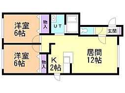 間取図画像 2LDK