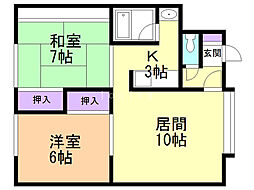 間取図画像 2LDK