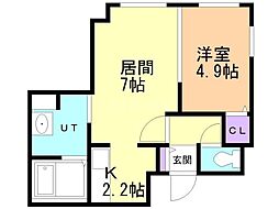 間取図画像 1LDK
