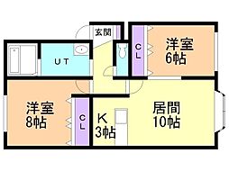 間取図画像 2LDK