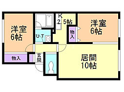 間取図画像 2LDK