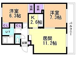 間取図画像 2LDK