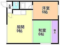 マイルーム34 2LDKの間取図画像