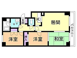 ノースウィズ参番館 3LDKの間取図画像