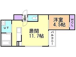 間取図画像 1LDK
