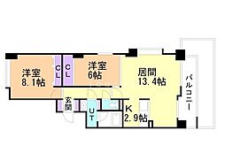 ライオンズヴィアーレ北大 1階