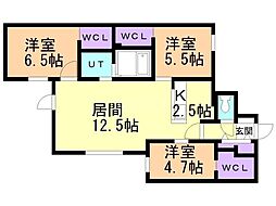間取図画像 3LDK