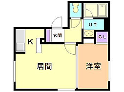 間取図画像 1LDK