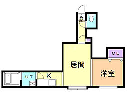 間取図画像 1LDK