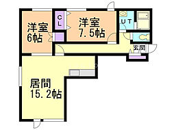 間取図画像 2LDK
