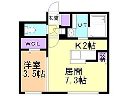間取図画像 1LDK