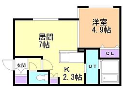 間取図画像 1LDK