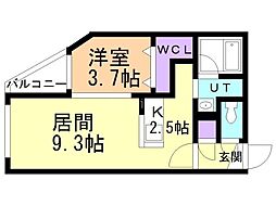 間取図画像 1LDK