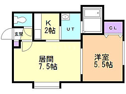 間取図画像 1LDK