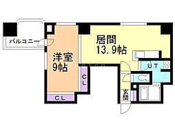 アコード23 1LDKの間取図画像