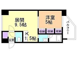 COURT+T 1LDKの間取図画像