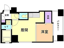 クラッセ麻生ステーション 1DKの間取図画像