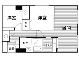 ライブグレース 2LDKの間取図画像