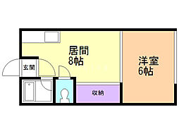 間取図画像 1LDK