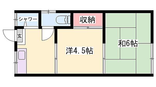 サンビレッヂ東辻井 ｜兵庫県姫路市東辻井3丁目(賃貸アパート2K・2階・27.69㎡)の写真 その2