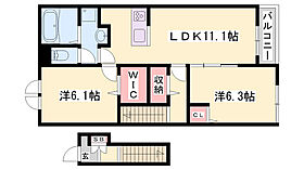 フクダパークサイドI  ｜ 兵庫県たつの市誉田町福田（賃貸アパート1LDK・2階・58.60㎡） その2