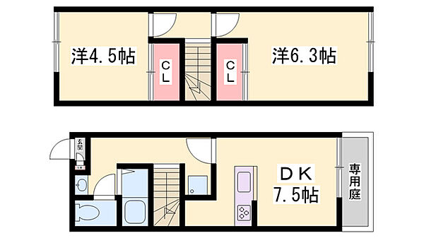 OA　FLAT飯田 ｜兵庫県姫路市飯田(賃貸アパート2DK・2階・49.68㎡)の写真 その2
