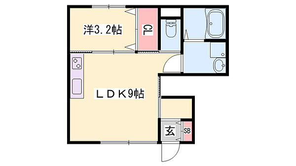 アーバン白浜 ｜兵庫県姫路市継(賃貸アパート1LDK・1階・30.48㎡)の写真 その2