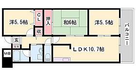 クリスタルハーモニー  ｜ 兵庫県姫路市広畑区蒲田3丁目（賃貸マンション3LDK・2階・67.50㎡） その2