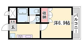 フォンテーヌ・アヴェニューI  ｜ 兵庫県姫路市亀山2丁目（賃貸アパート1K・2階・24.84㎡） その2