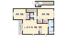 アゼリア宮上Ｃ棟  ｜ 兵庫県姫路市宮上町2丁目（賃貸アパート2LDK・2階・68.71㎡） その2