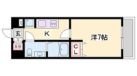 MK FORT  ｜ 兵庫県姫路市十二所前町（賃貸マンション1K・4階・26.65㎡） その2