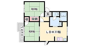 サングリーンハイツA  ｜ 兵庫県姫路市東山（賃貸アパート2LDK・2階・50.78㎡） その2