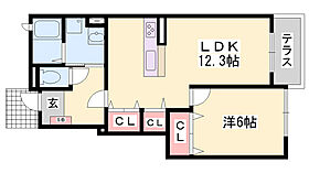 メゾン　ラ・ピニヨンB  ｜ 兵庫県たつの市新宮町新宮（賃貸アパート1LDK・1階・45.72㎡） その2