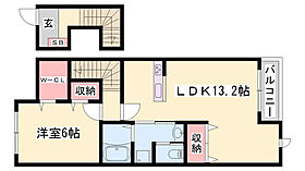 ピーチテラス  ｜ 兵庫県姫路市別所町別所（賃貸アパート1LDK・2階・51.13㎡） その2