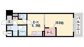 サンライズ北条  ｜ 兵庫県姫路市北条1丁目（賃貸マンション1DK・3階・35.54㎡） その2