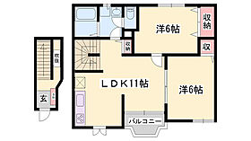 エトワール  ｜ 兵庫県姫路市大津区西土井（賃貸アパート2LDK・2階・58.53㎡） その2