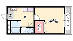 ロジュマン松嶋 1Kの間取図画像