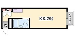 エステートピアセルベイユ 1Kの間取図画像