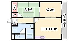キャッスルコート21 2LDKの間取図画像