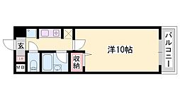 ローレルハイツ 1Kの間取図画像