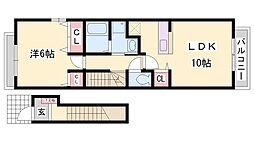 ポルテ・ボヌールB 2階