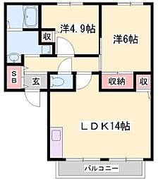 パストラーレ御立A棟 2階